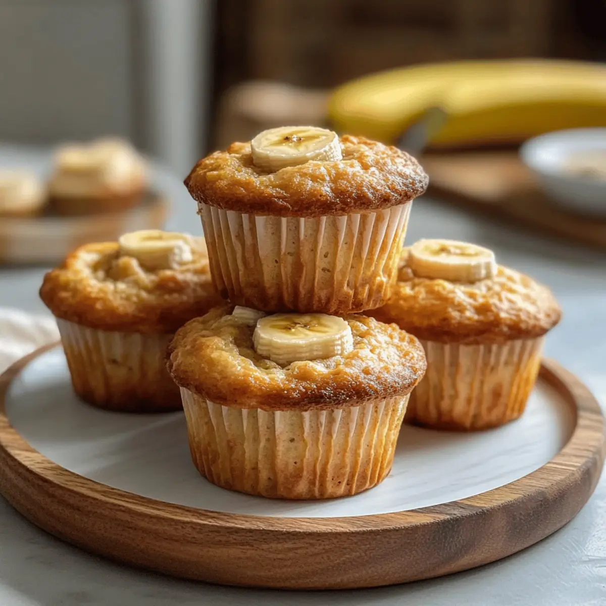 Banana Cottage Cheese Muffins