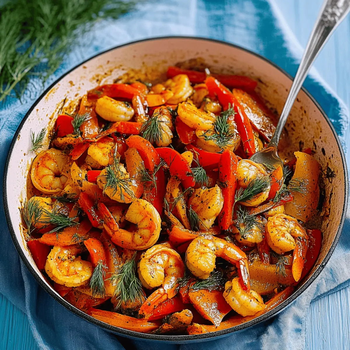 Turmeric-Dill Shrimp Stir-Fry