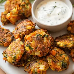 Vegetable Fritters with Chickpeas
