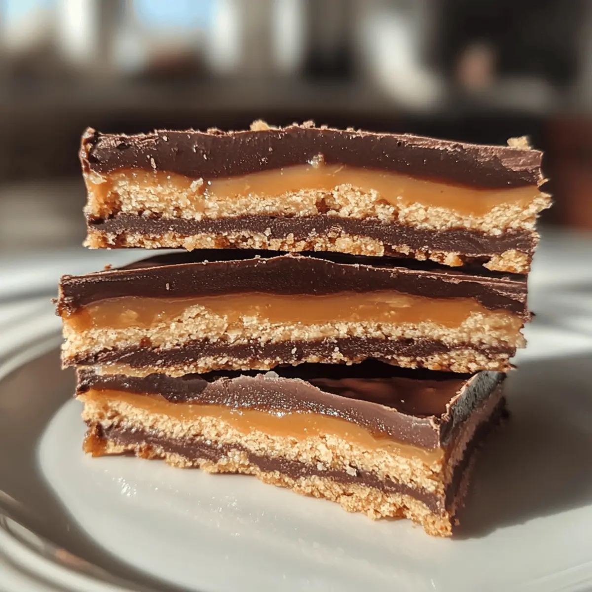 Healthy Homemade Twix Bars