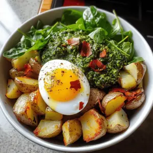 Egg Pesto Breakfast Bowl