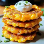 Cheesy Corn Fritters