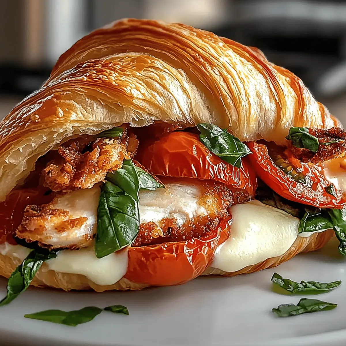 Roasted Tomato & Crispy Chicken Croissant
