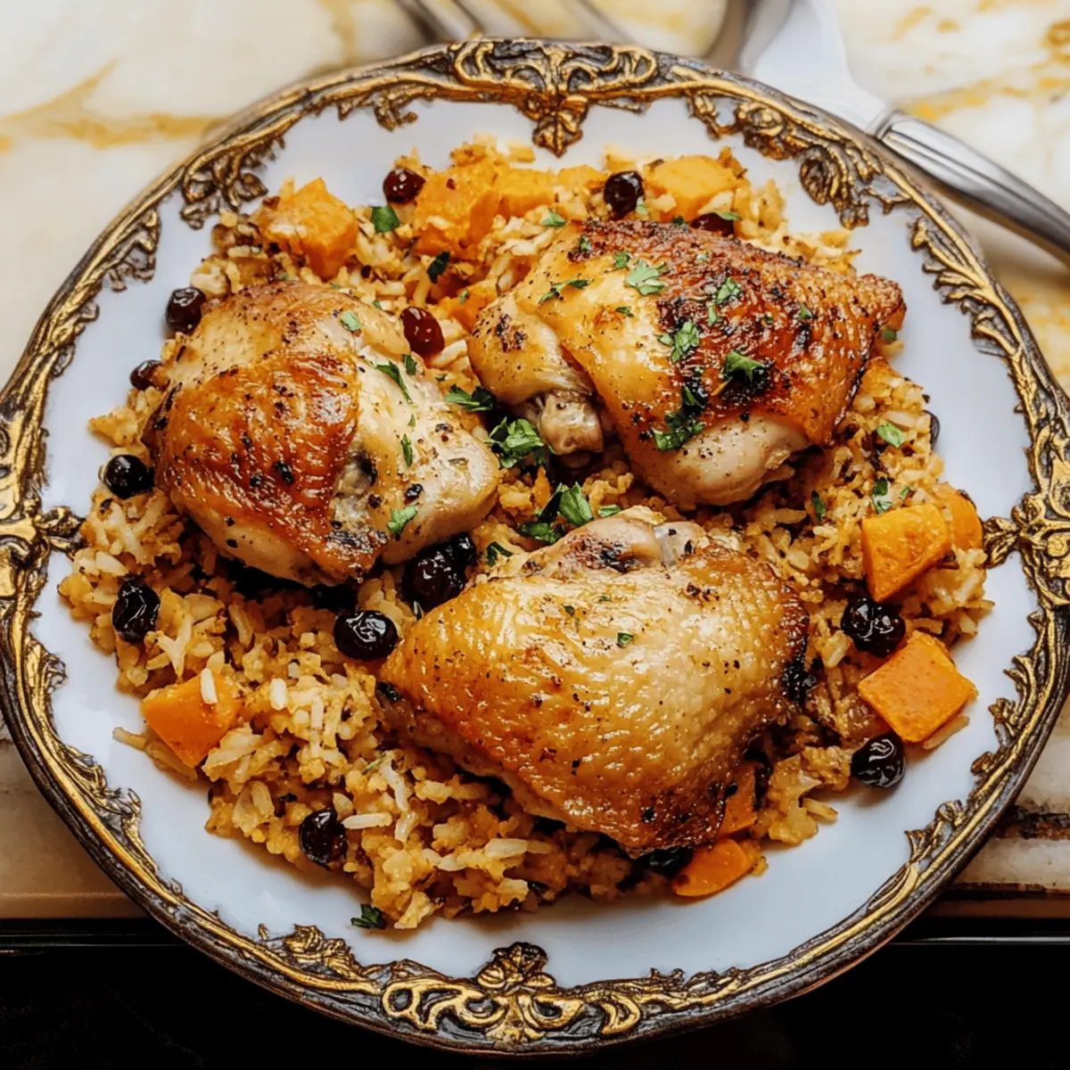 Chicken and Rice with Zante Currants