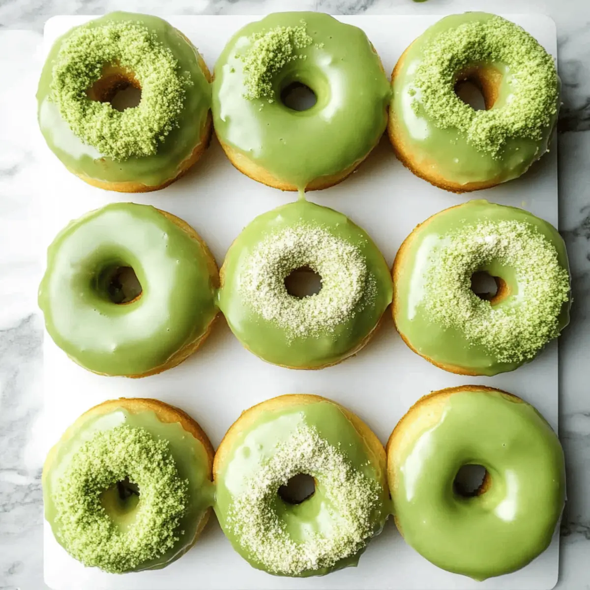 Matcha Baked Doughnuts