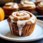 Pumpkin Cinnamon Roll Muffins
