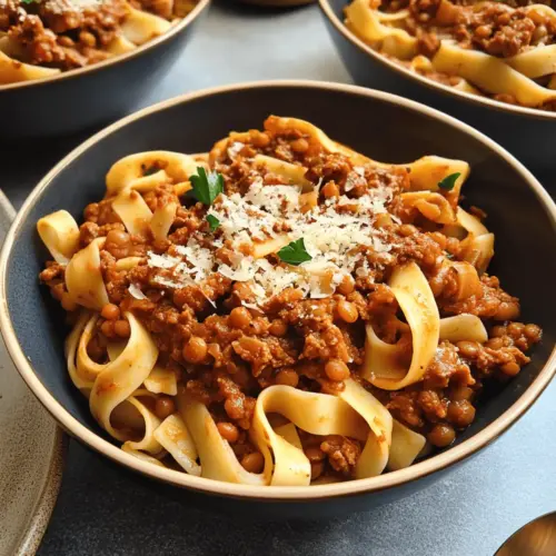 One-Pot Lentil and Walnut Bolognese