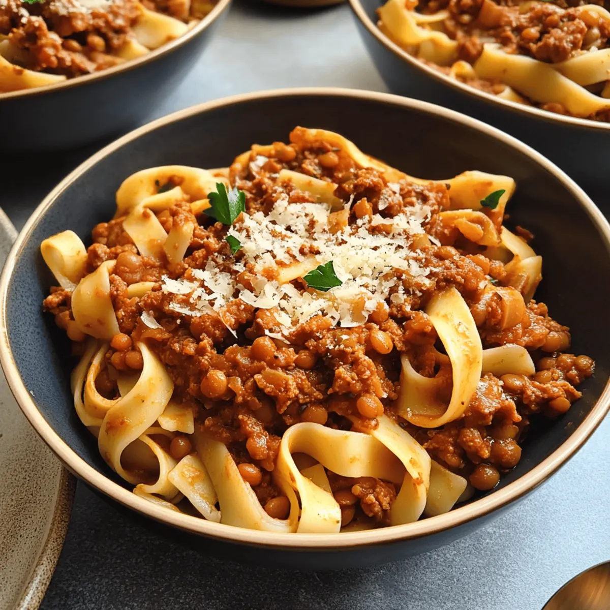 One-Pot Lentil and Walnut Bolognese