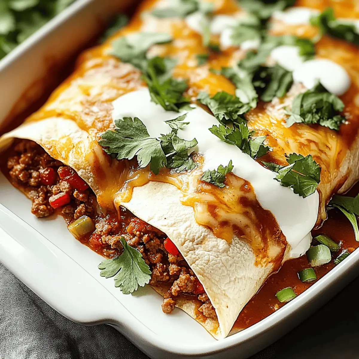 Ground Beef Enchiladas