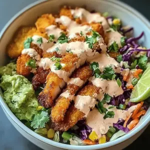 Crispy Fish Taco Bowls
