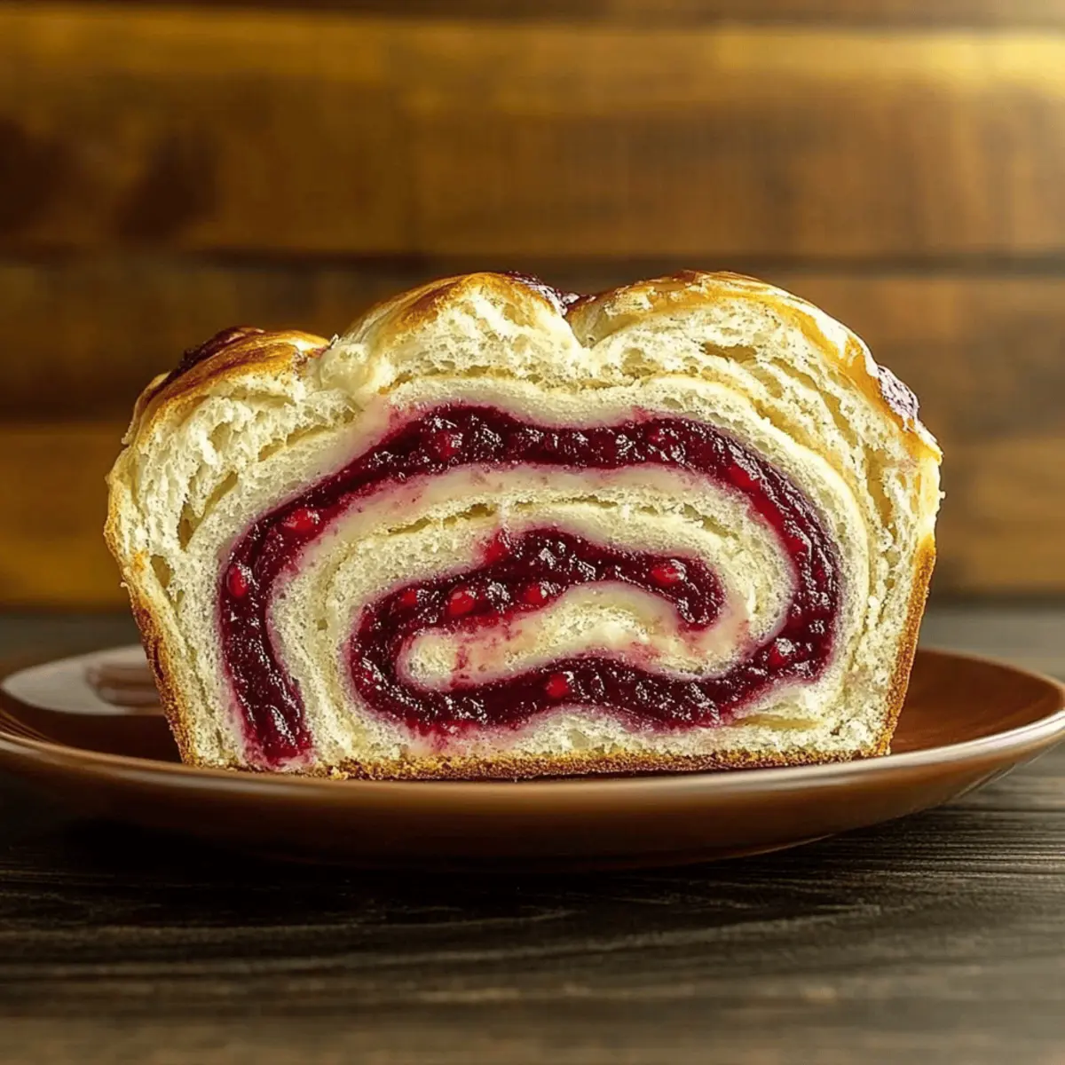 Raspberry Swirl Brioche Loaf
