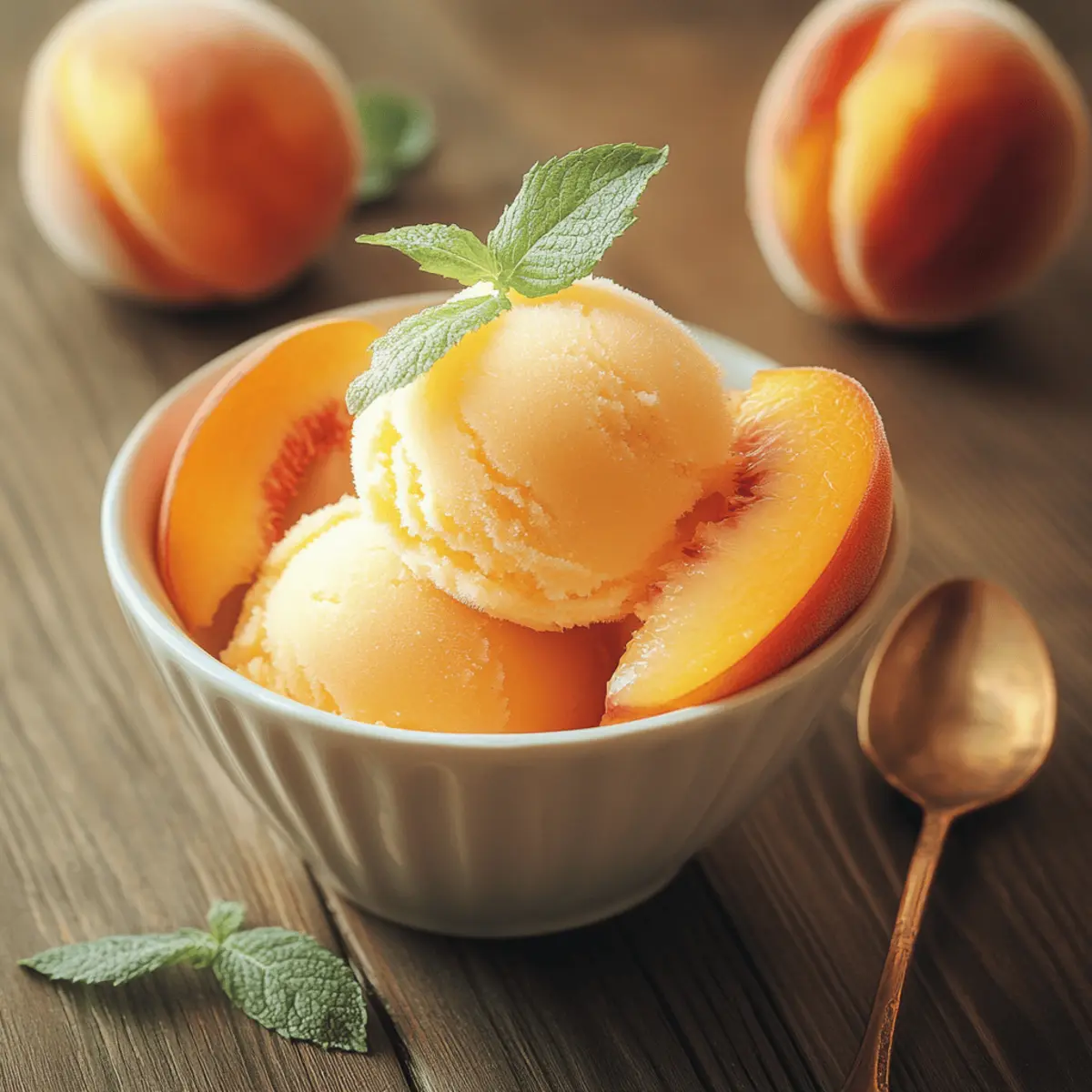 Peach Sorbet Recipe