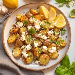 Baked Feta Potatoes