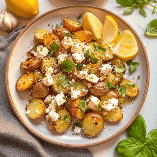 Baked Feta Potatoes