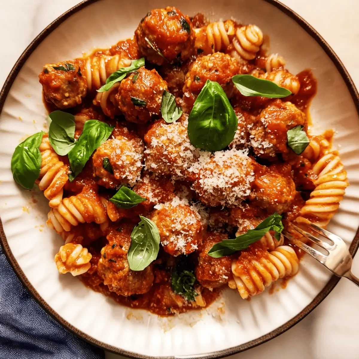 Chicken Meatballs in Arrabbiata Sauce
