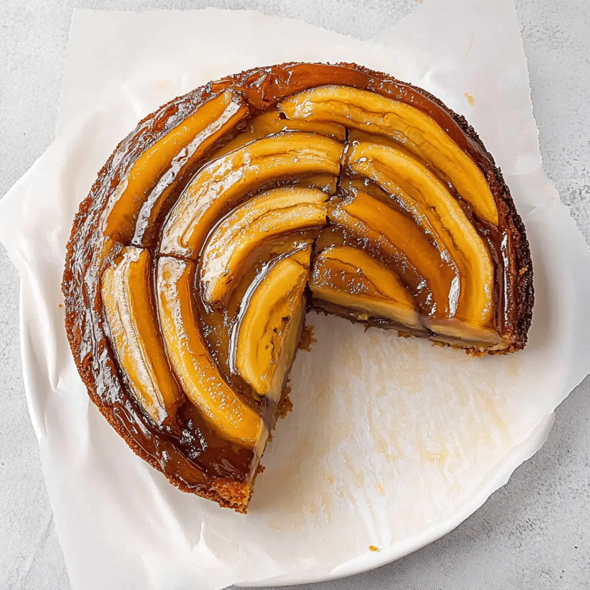 Caramelized Banana Upside Down Cake