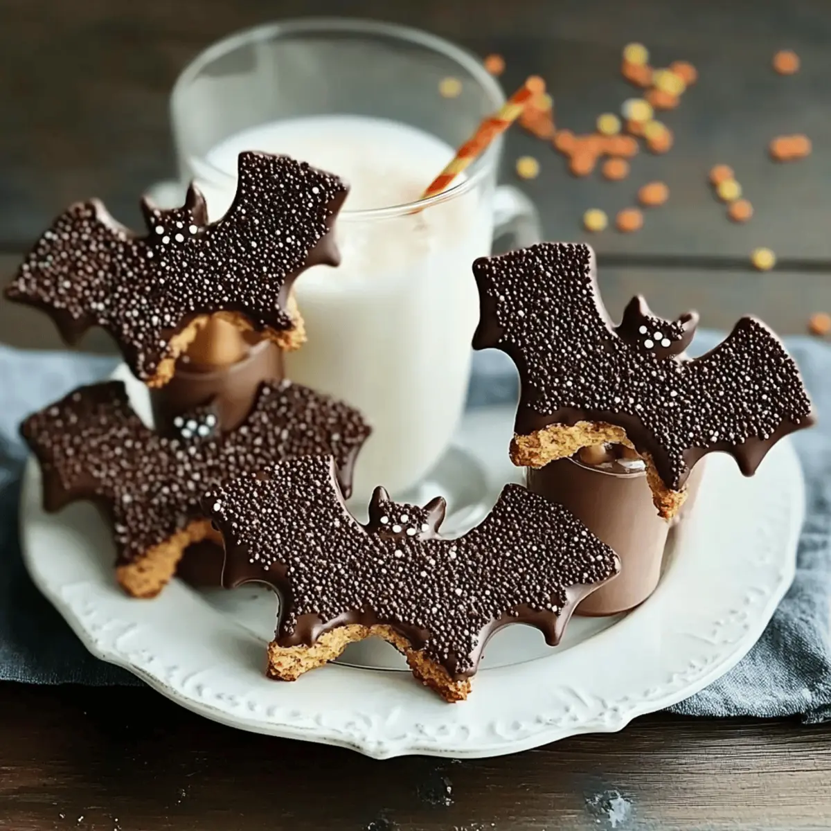 Chocolate bat biscuits