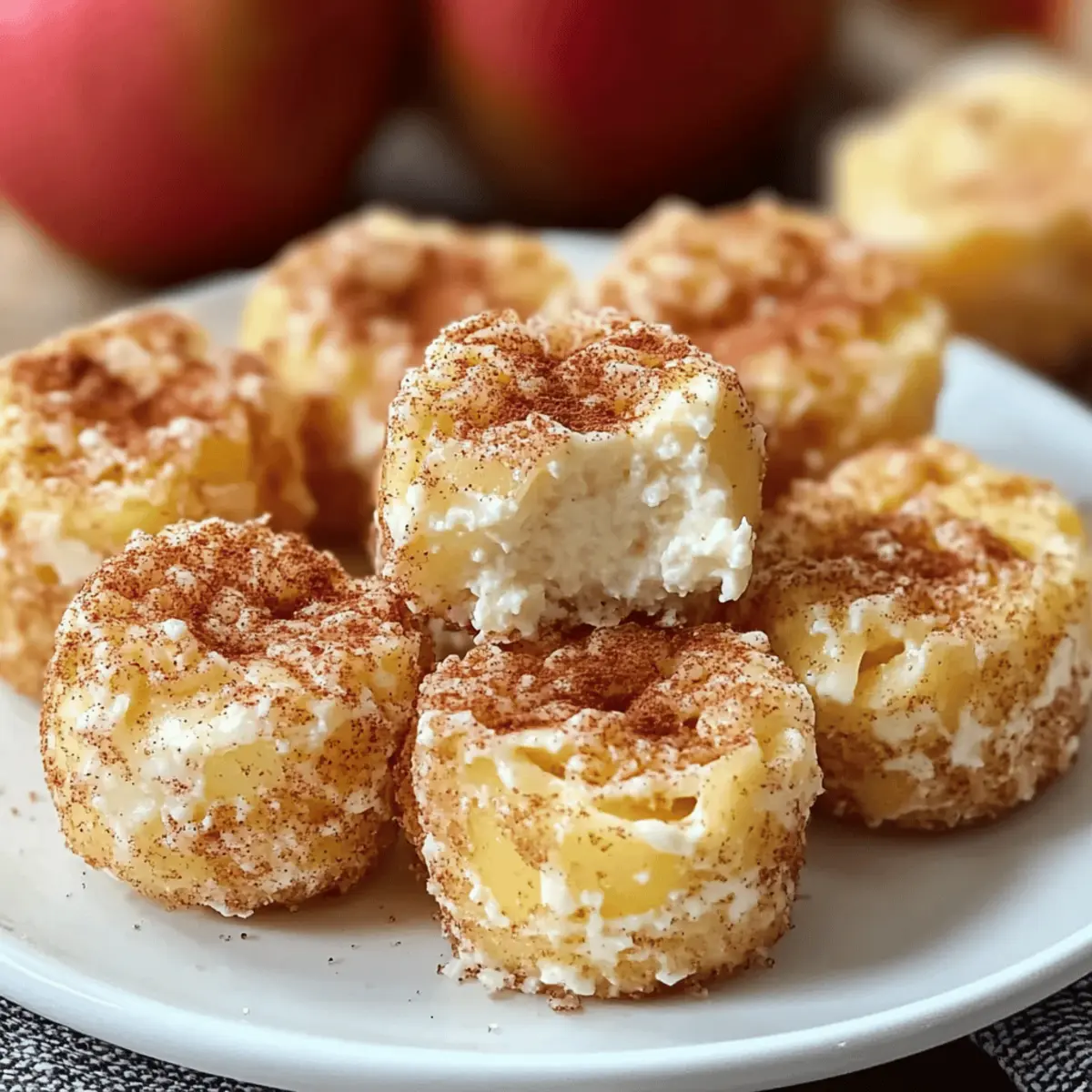 Cinnamon Apple Cottage Cheese Bites