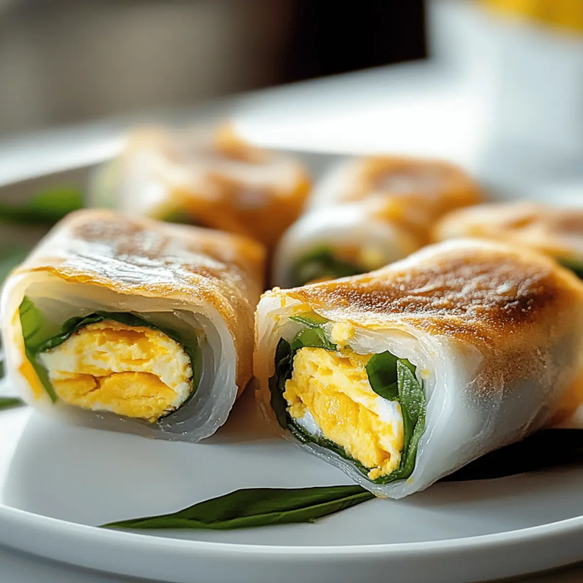 Crispy Rice Paper Egg Wraps