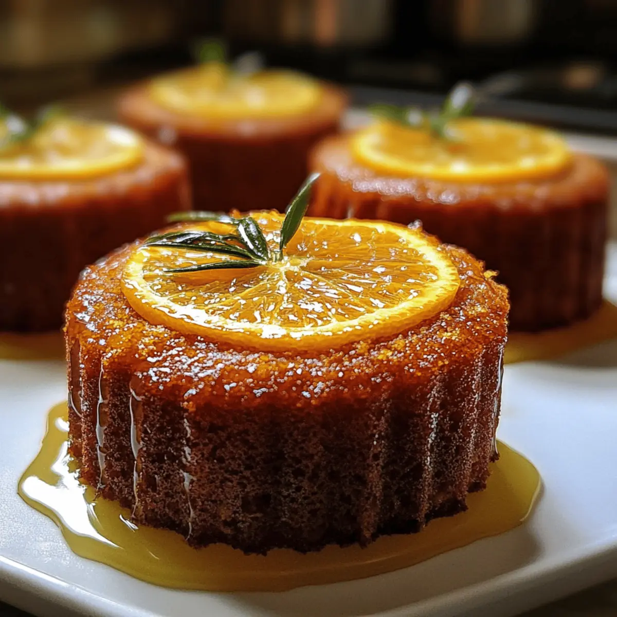 Orange Ginger Honey Cakes