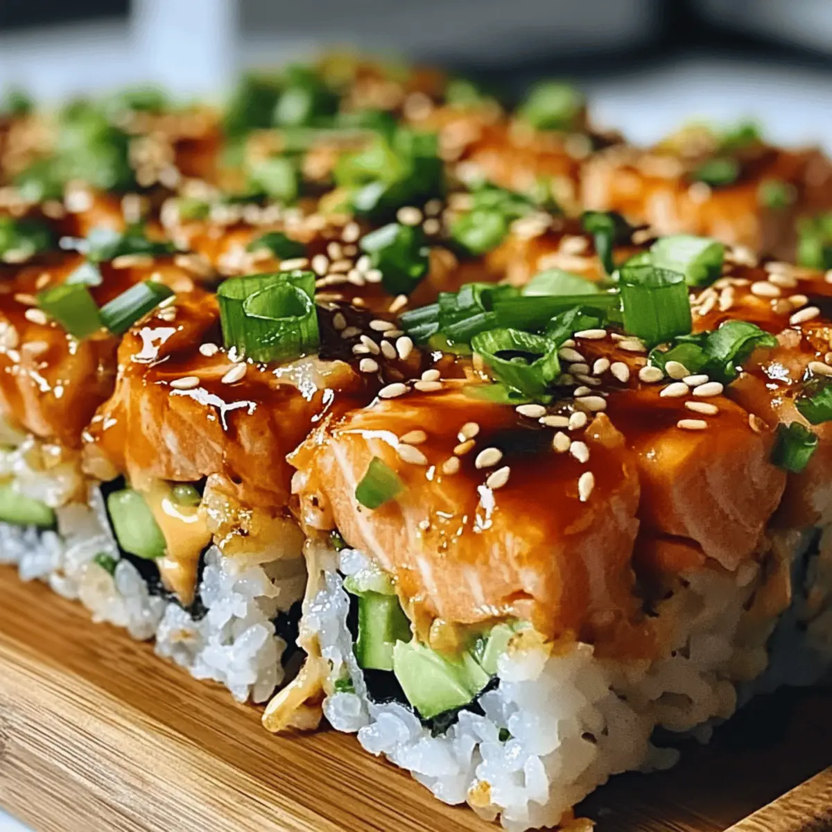 Spicy Salmon Sushi Bake