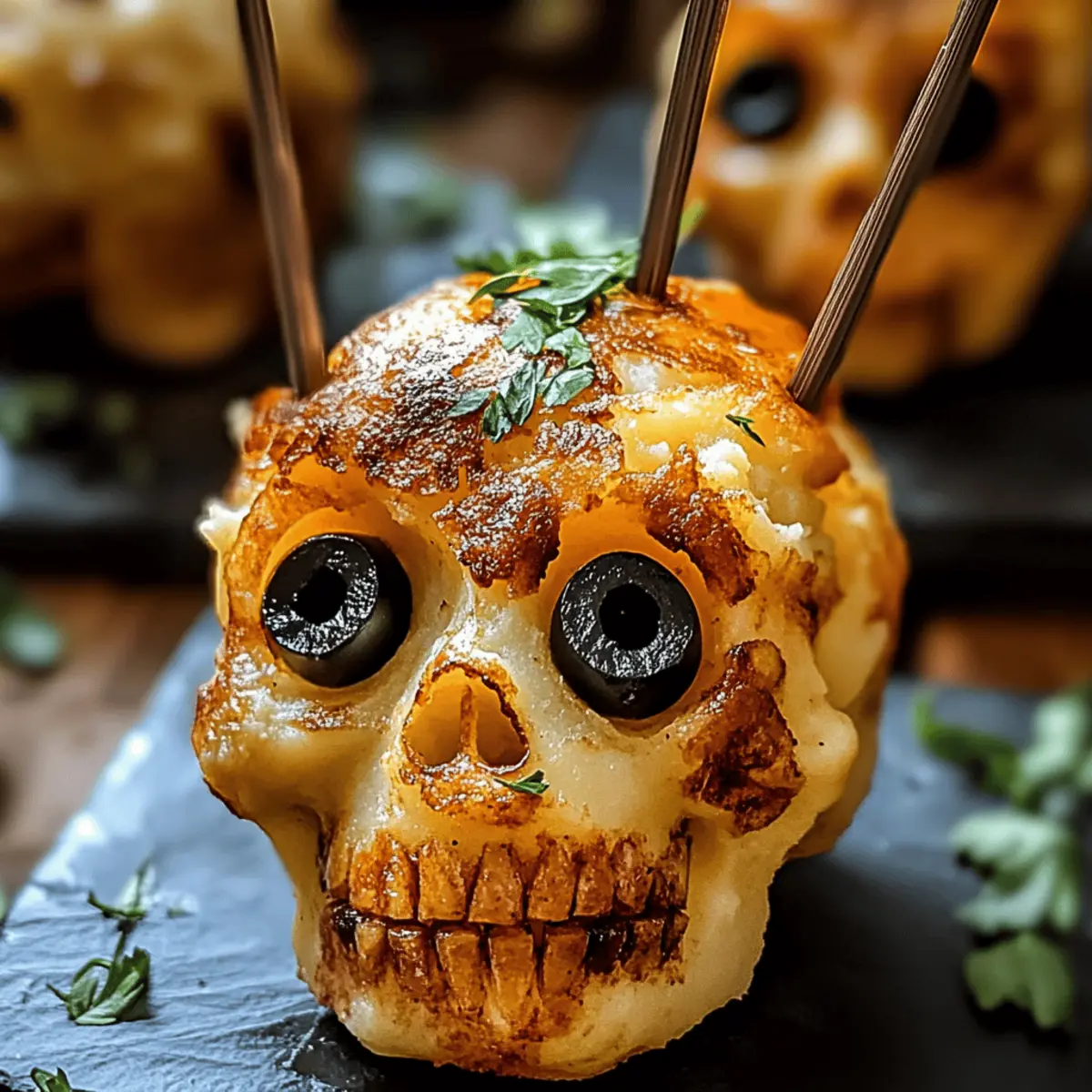 Spooky Skull Potatoes