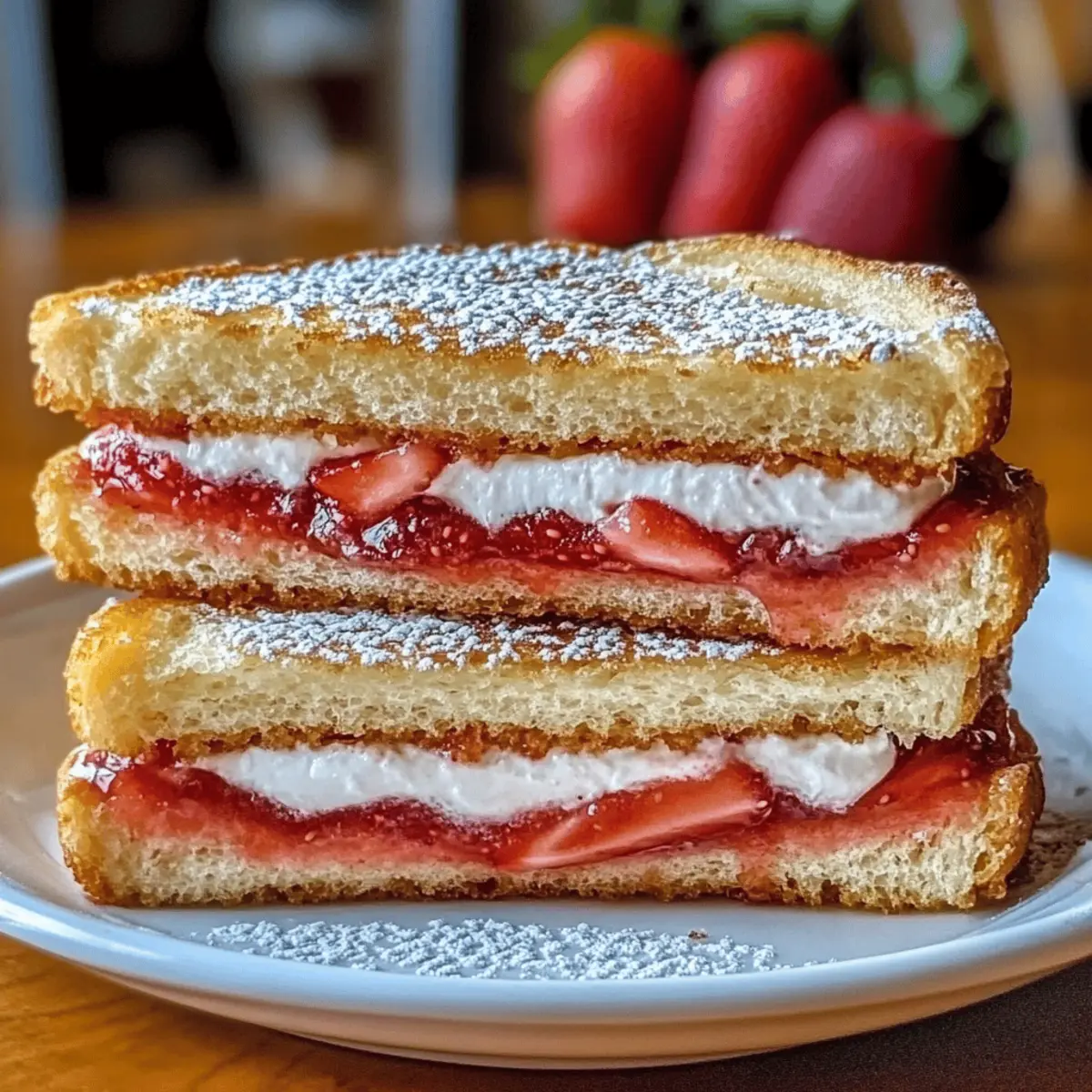 Strawberry Cheesecake Sandwiches