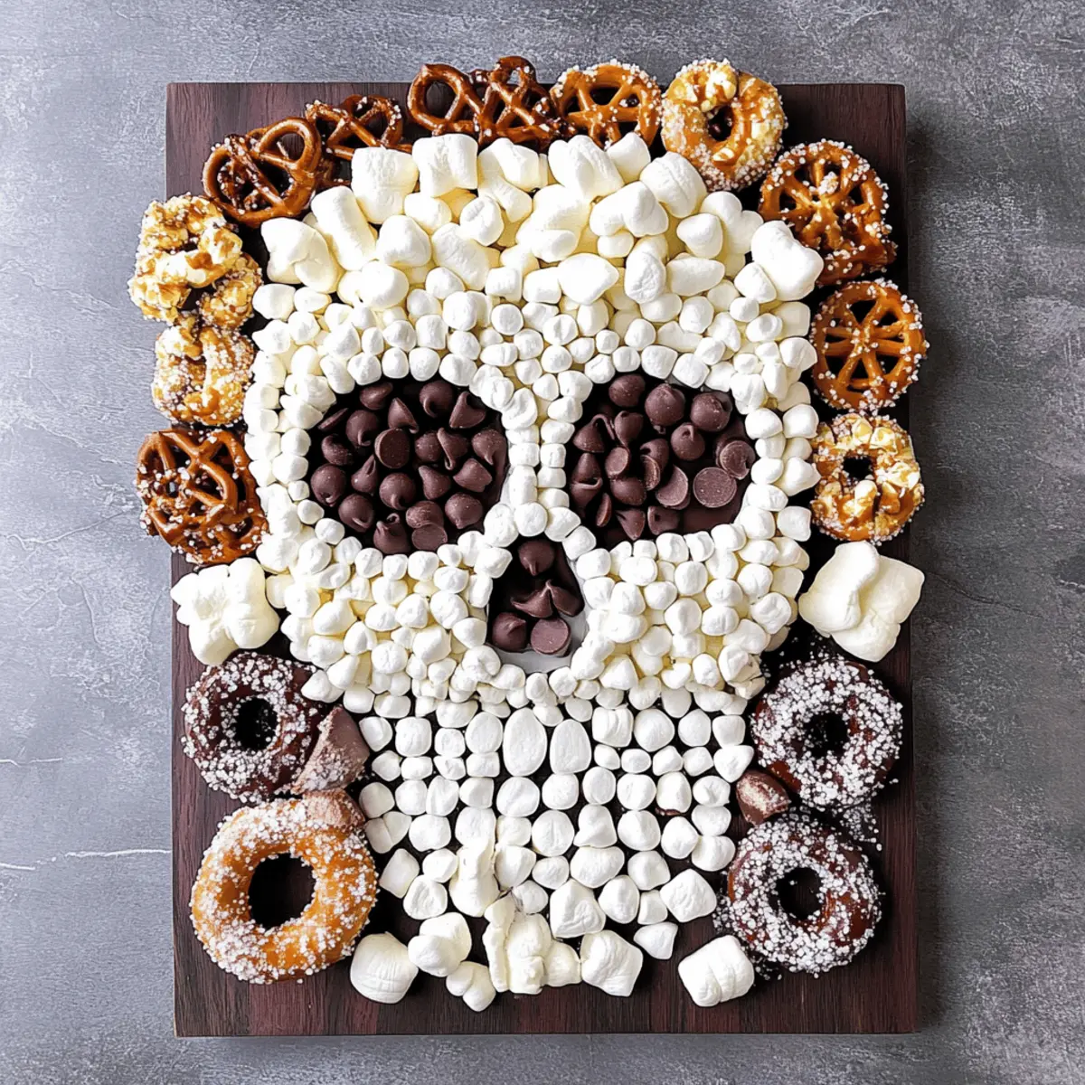 White Skull Snack Board