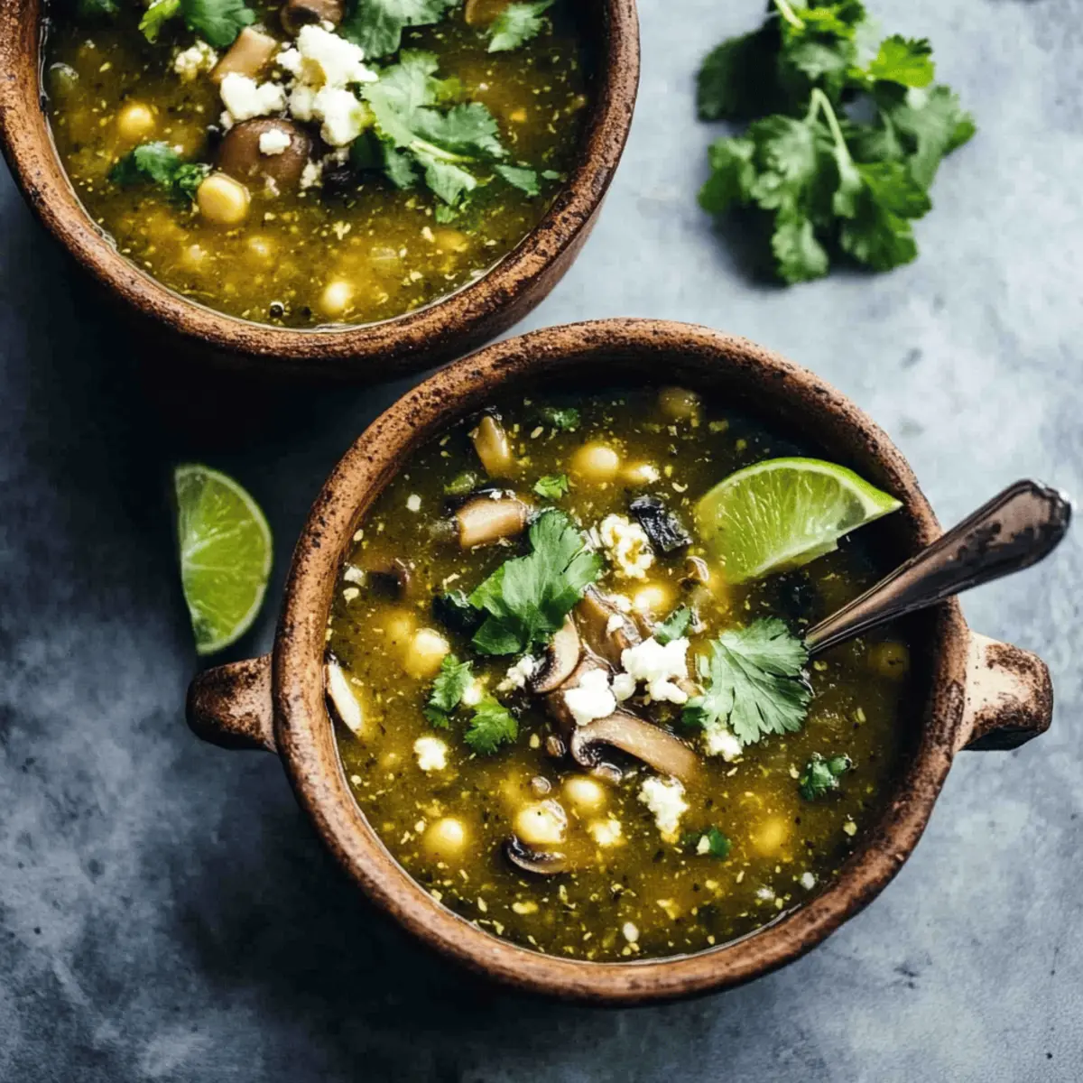 Mushroom Poblano Posole Verde
