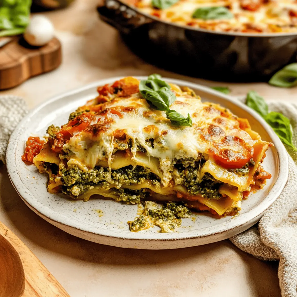 Tie Dye Vegetarian Lasagna