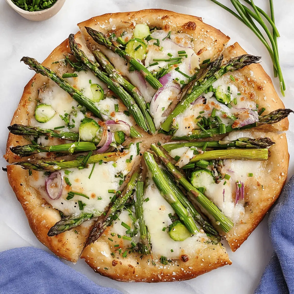 Farmers Market Potato & Asparagus Pizza