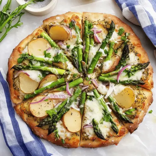 Farmers Market Potato & Asparagus Pizza