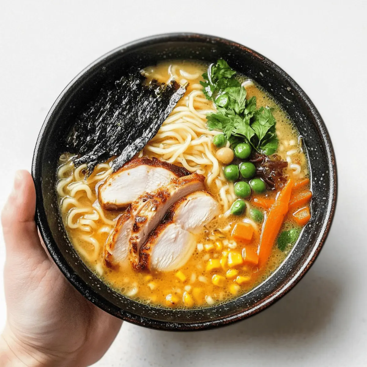 Healthy Miso Ramen with Chicken