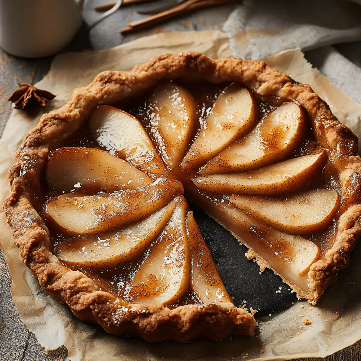 Chai-Spiced Pear Tart