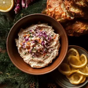 Smoked trout pâté & red cabbage slaw
