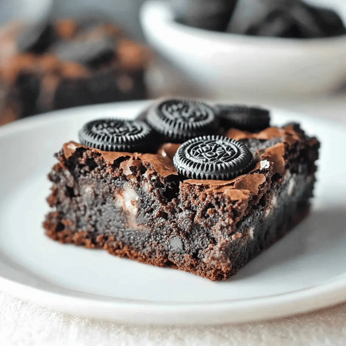 Fudgy Oreo Brownies
