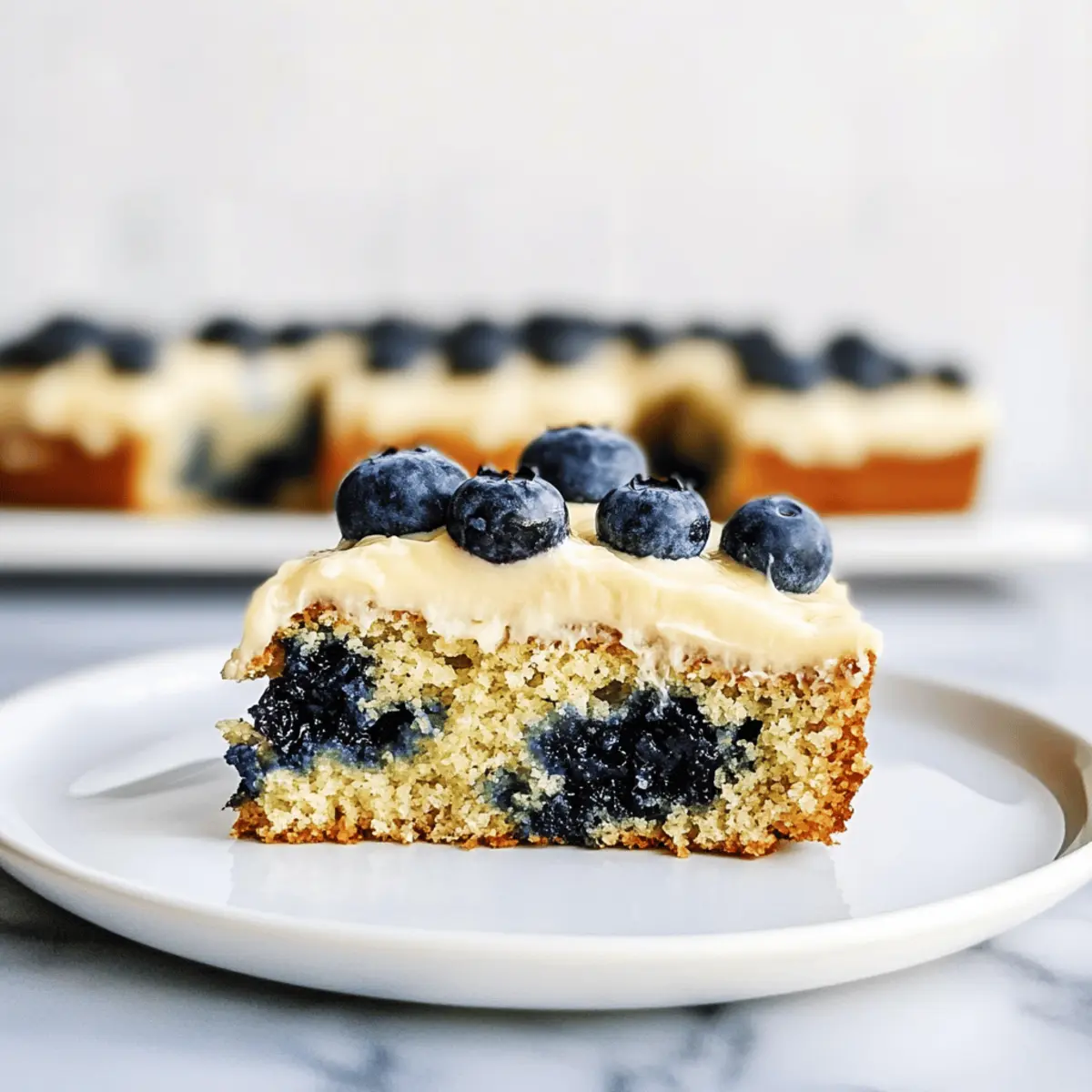 Lemon Blueberry Zucchini Cake with Lemon Frosting