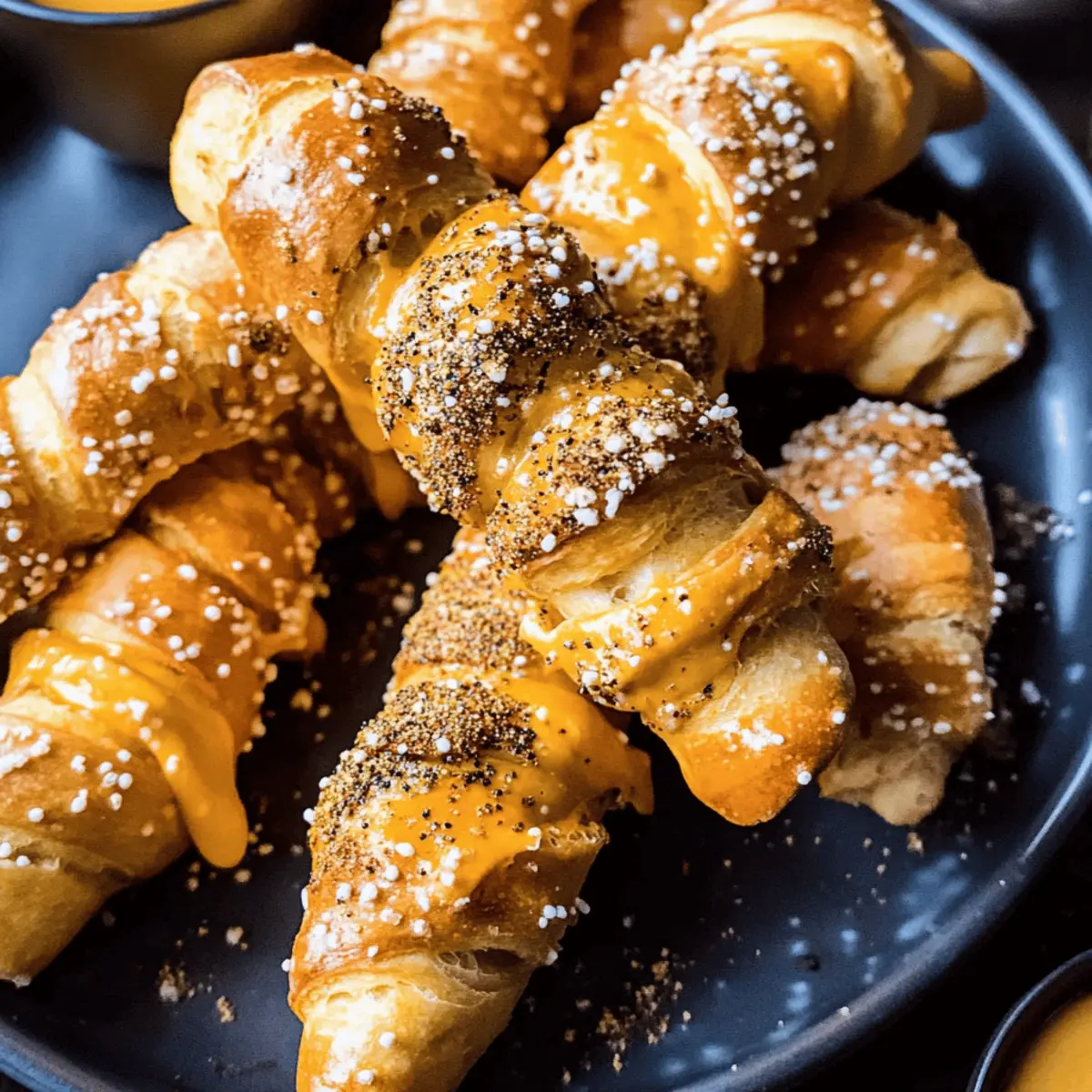 Buffalo Cheddar Soft Pretzel Twists