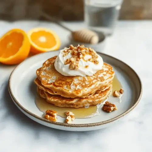 Carrot cake pancakes