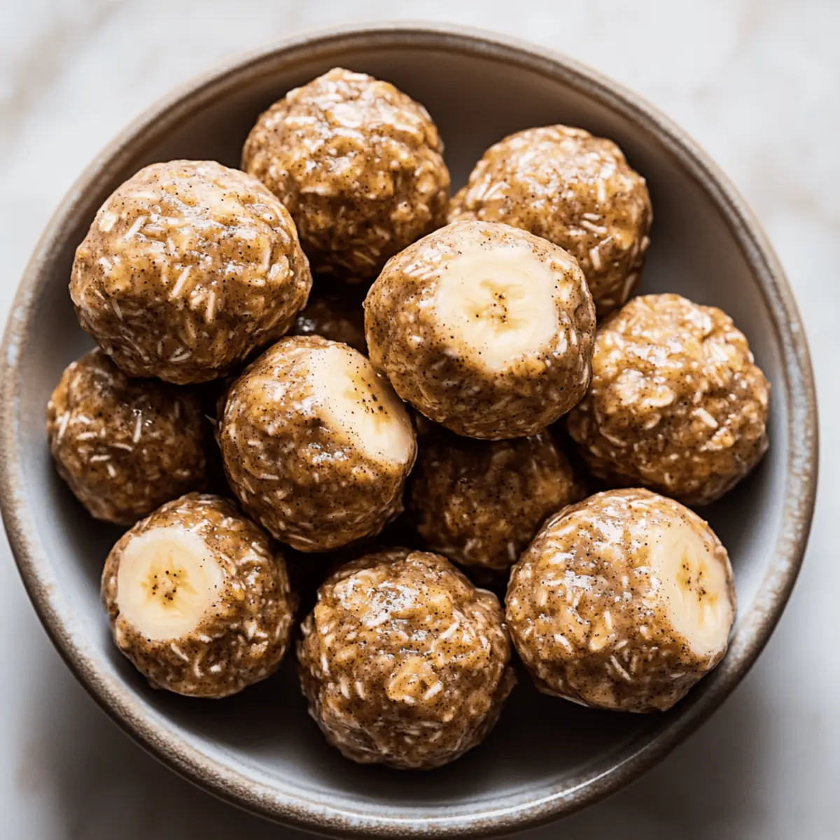 No-Bake Banana Cinnamon Energy Bites