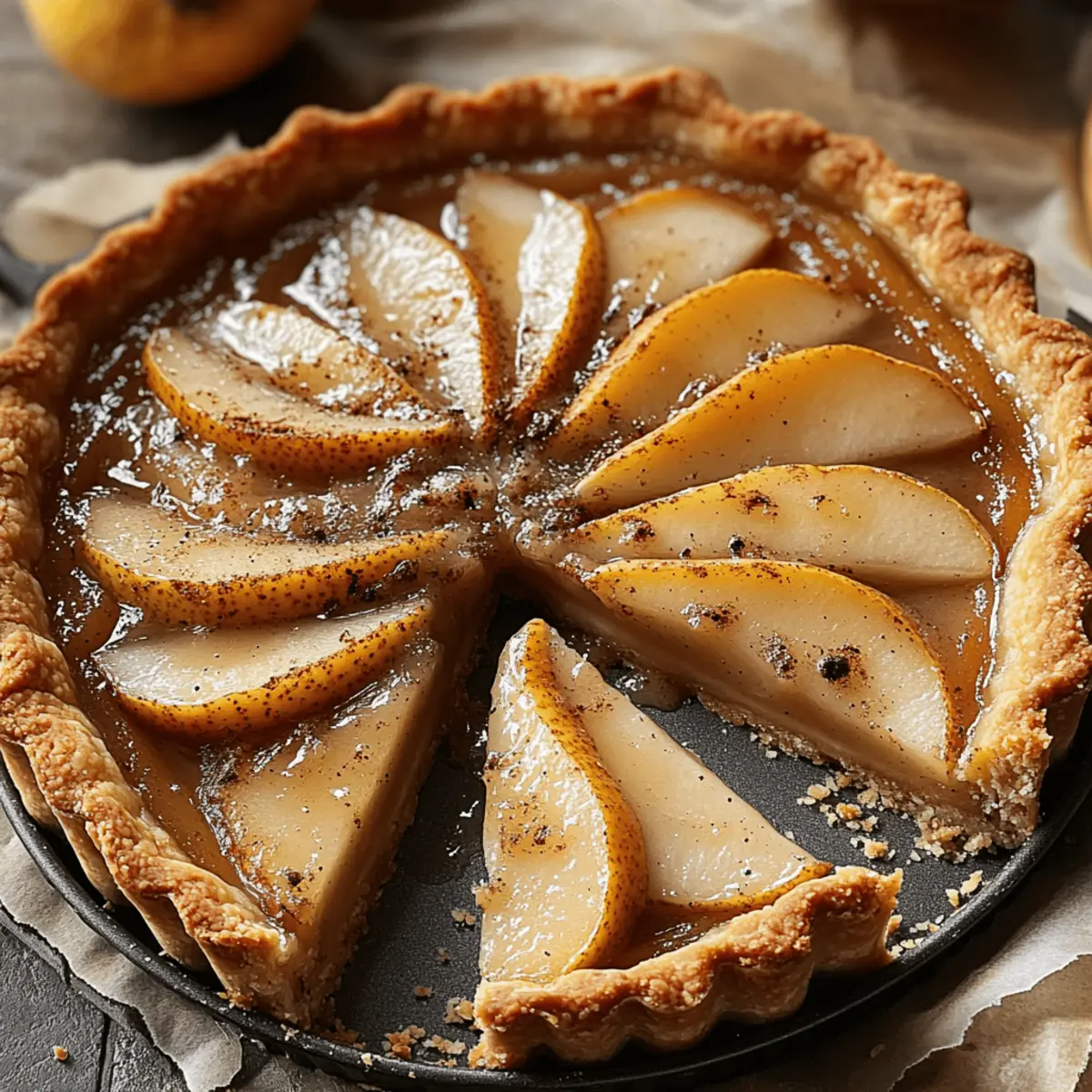 Chai-Spiced Pear Tart