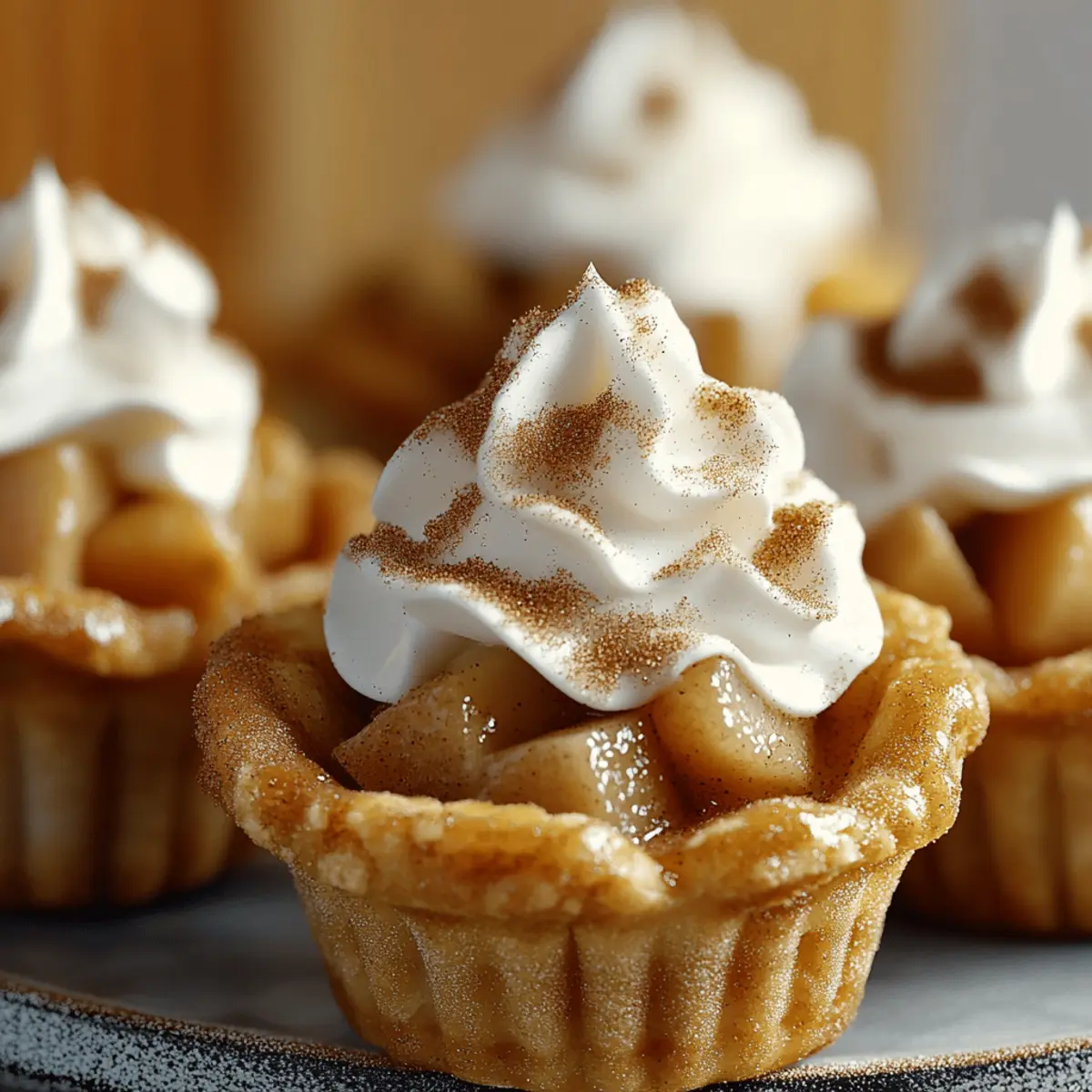 Cinnamon Churro Apple Pie Cups