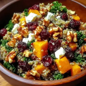 Autumn Harvest Grain Salad with Cranberries