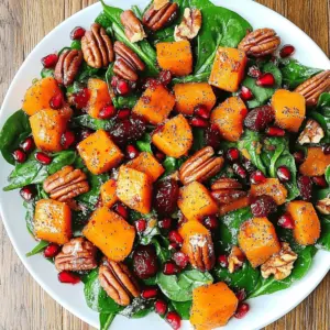 Butternut Squash and Spinach Salad