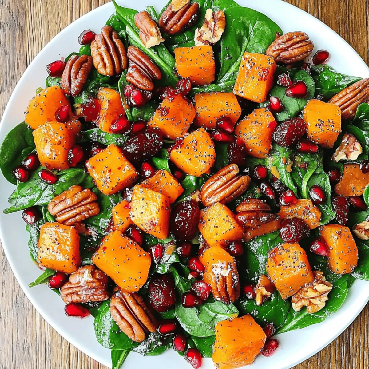Butternut Squash and Spinach Salad