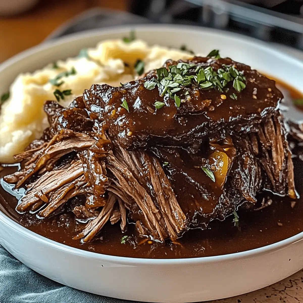 Caramelized Pulled Beef Brisket