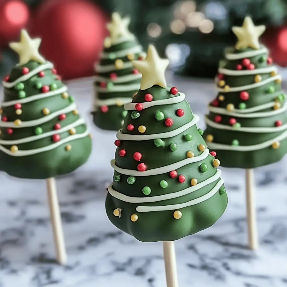 Christmas Tree Cake Pops