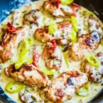 Creamy Pepperoncini Chicken Skillet
