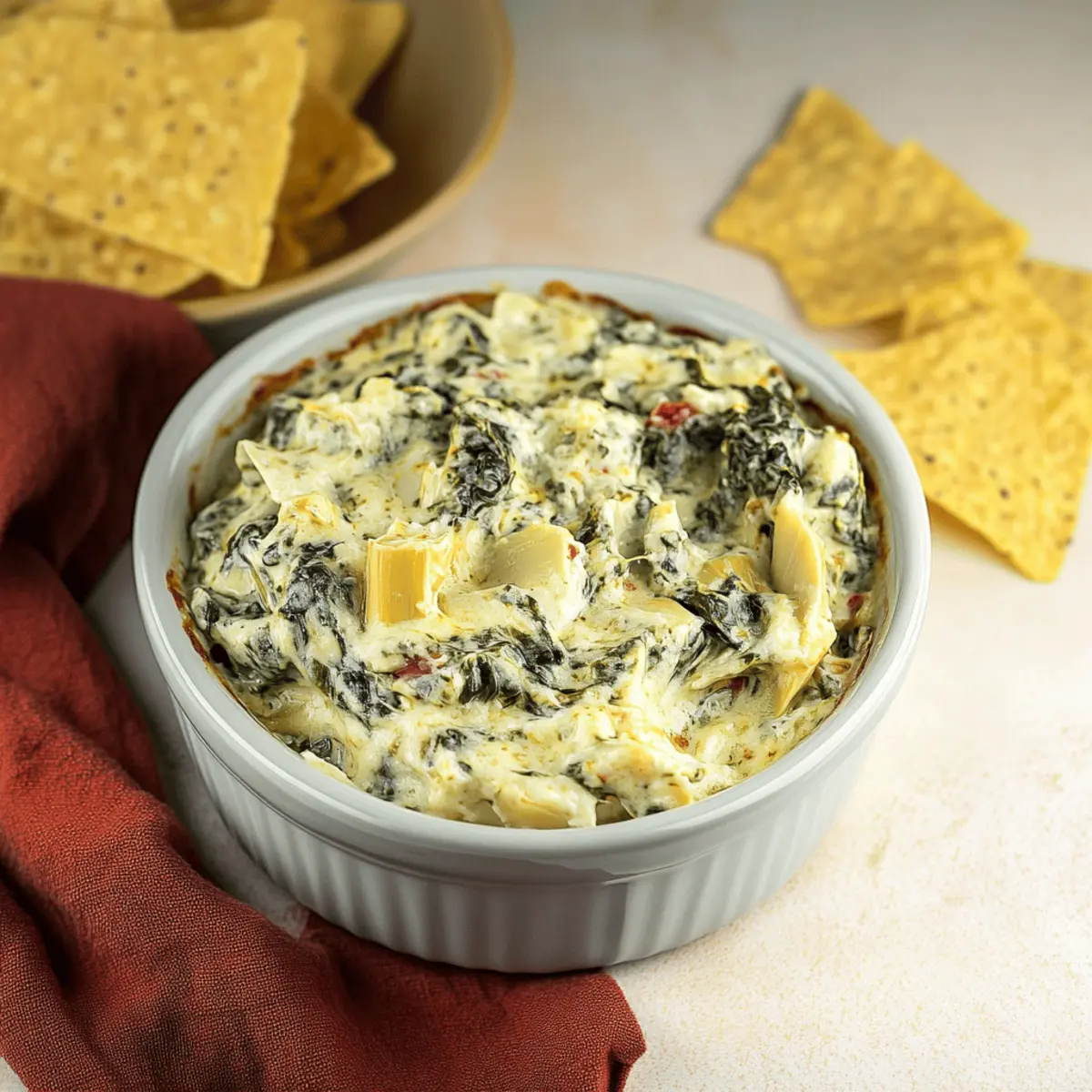 Crockpot Spinach Artichoke Dip with Frozen Spinach