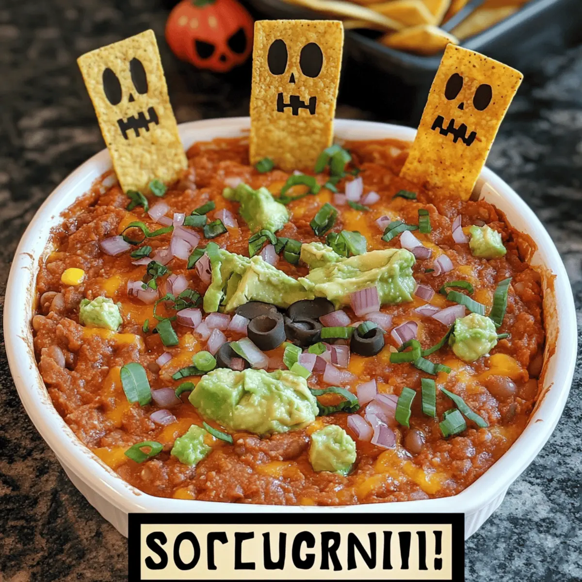 Graveyard Taco Dip